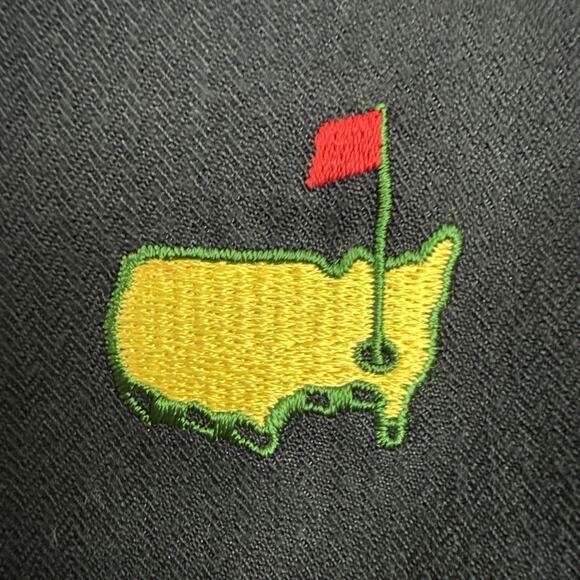 Vintage Augusta National Golf Shop Shorts Mens 40x7 Navy Blue Pleated Logo - Picture 12 of 12